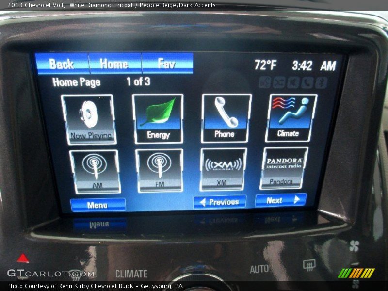 White Diamond Tricoat / Pebble Beige/Dark Accents 2013 Chevrolet Volt