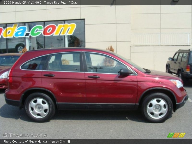 Tango Red Pearl / Gray 2009 Honda CR-V LX 4WD