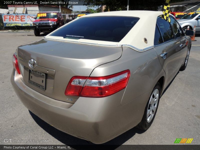 Desert Sand Mica / Bisque 2007 Toyota Camry LE
