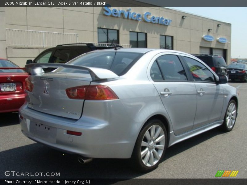 Apex Silver Metallic / Black 2008 Mitsubishi Lancer GTS