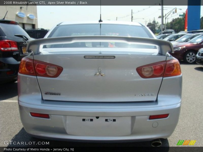 Apex Silver Metallic / Black 2008 Mitsubishi Lancer GTS