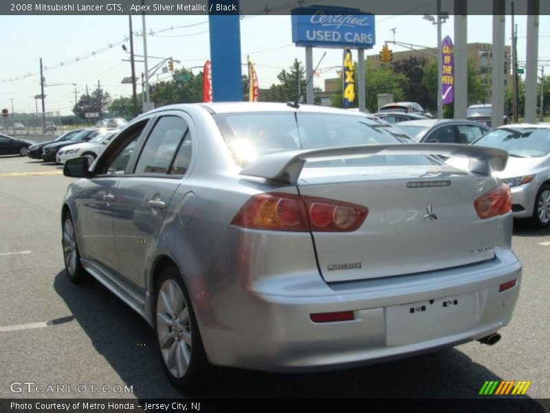 Apex Silver Metallic / Black 2008 Mitsubishi Lancer GTS