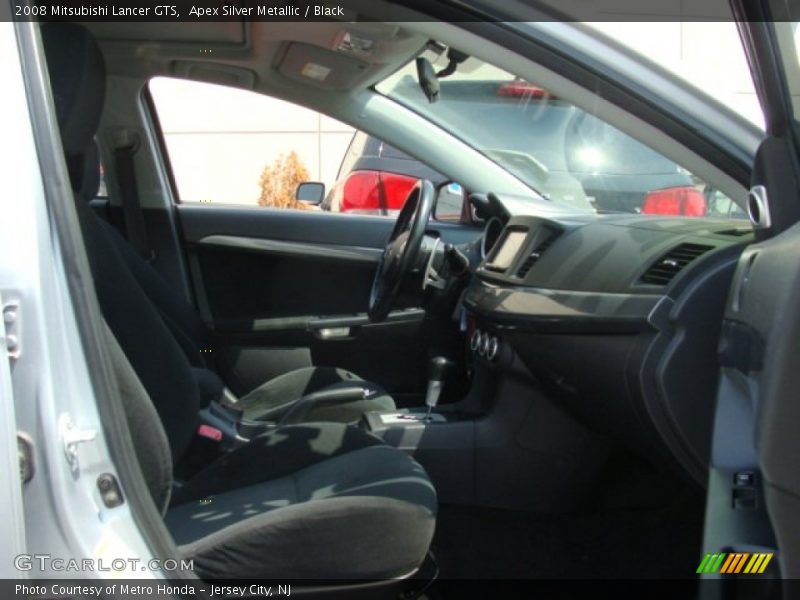 Apex Silver Metallic / Black 2008 Mitsubishi Lancer GTS