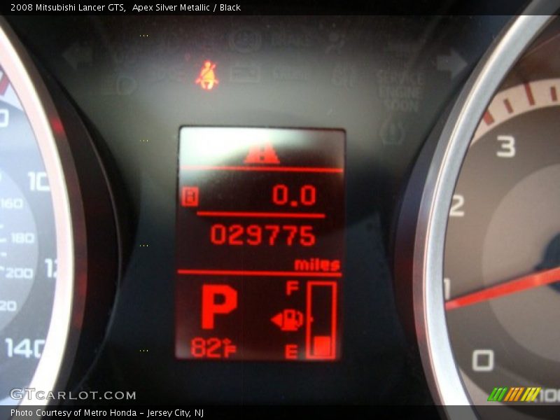 Apex Silver Metallic / Black 2008 Mitsubishi Lancer GTS