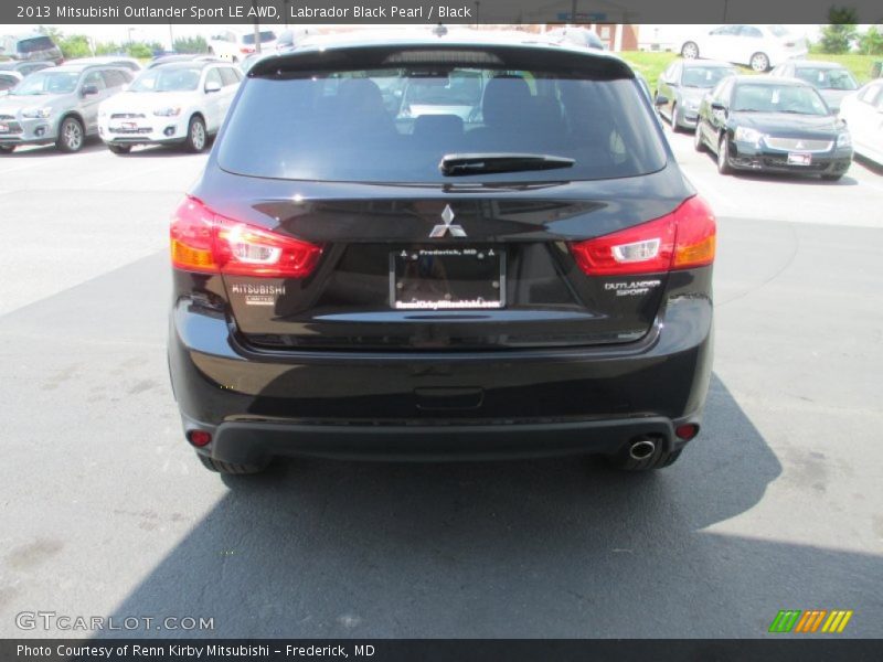 Labrador Black Pearl / Black 2013 Mitsubishi Outlander Sport LE AWD