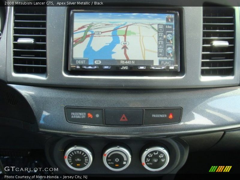 Apex Silver Metallic / Black 2008 Mitsubishi Lancer GTS