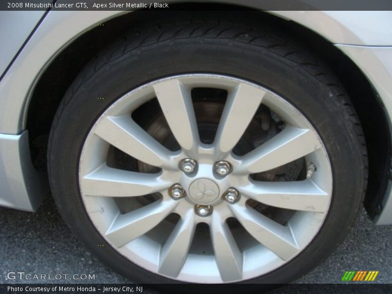 Apex Silver Metallic / Black 2008 Mitsubishi Lancer GTS