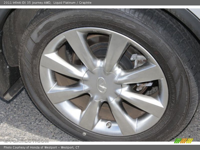 Liquid Platinum / Graphite 2011 Infiniti EX 35 Journey AWD