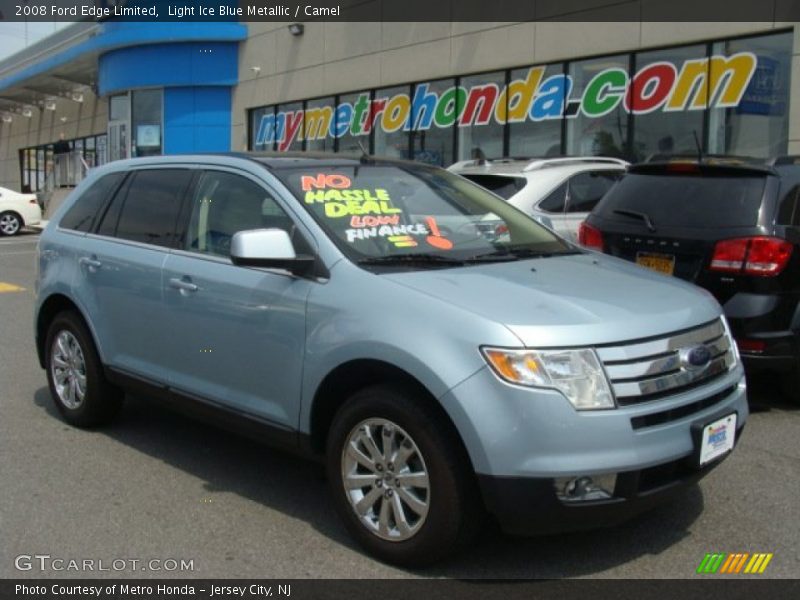 Light Ice Blue Metallic / Camel 2008 Ford Edge Limited