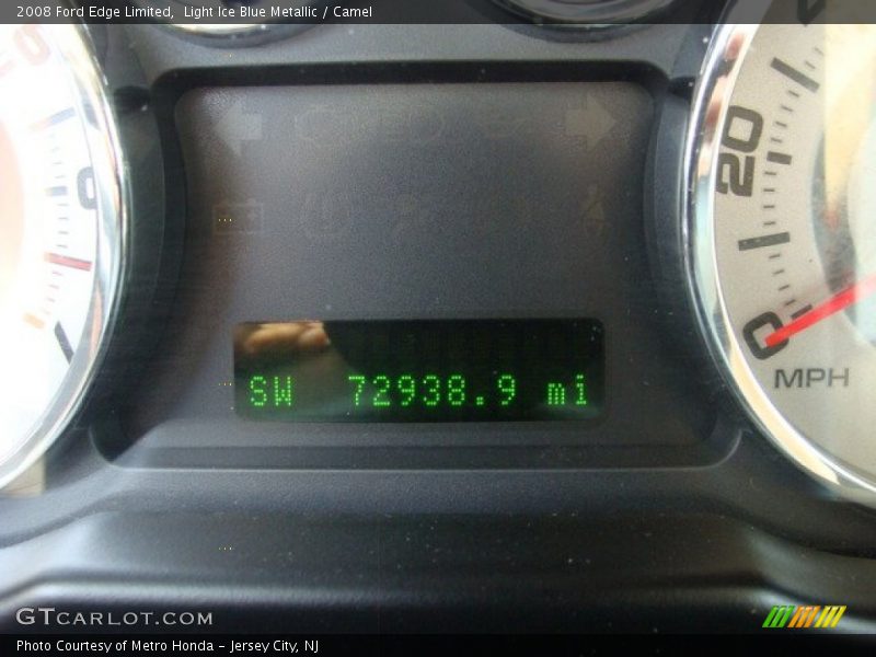 Light Ice Blue Metallic / Camel 2008 Ford Edge Limited