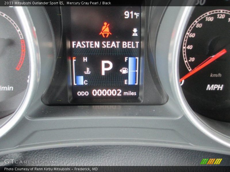 Mercury Gray Pearl / Black 2013 Mitsubishi Outlander Sport ES