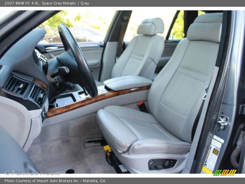 Front Seat of 2007 X5 4.8i