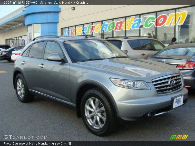 Serengeti Sand Metallic / Graphite 2007 Infiniti FX 35 AWD