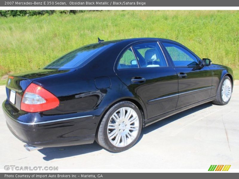 Obsidian Black Metallic / Black/Sahara Beige 2007 Mercedes-Benz E 350 Sedan