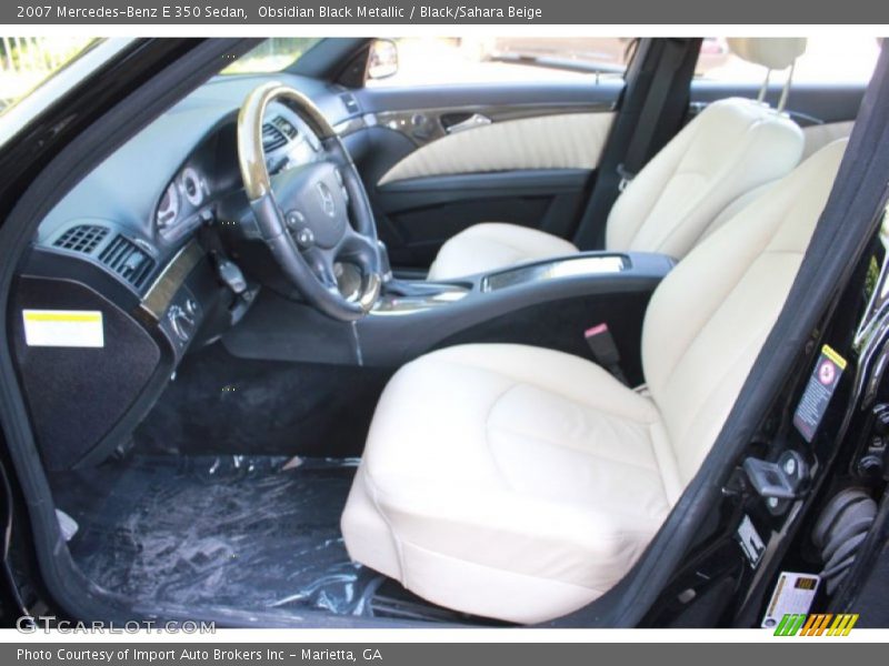 Front Seat of 2007 E 350 Sedan