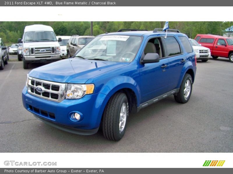 Blue Flame Metallic / Charcoal Black 2011 Ford Escape XLT 4WD