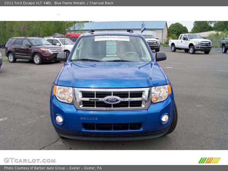 Blue Flame Metallic / Charcoal Black 2011 Ford Escape XLT 4WD