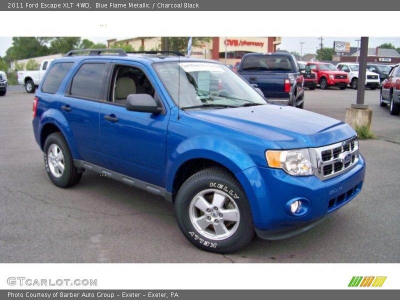 Blue Flame Metallic / Charcoal Black 2011 Ford Escape XLT 4WD