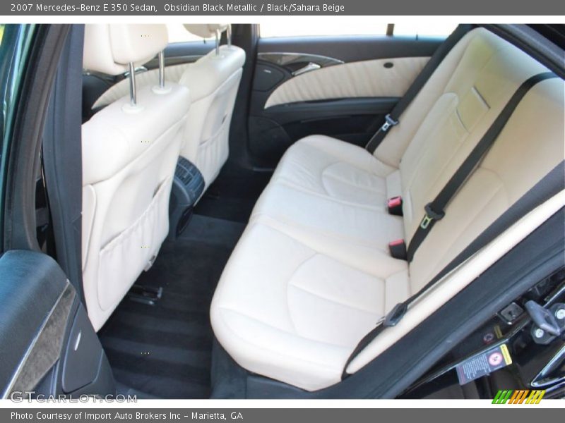 Rear Seat of 2007 E 350 Sedan