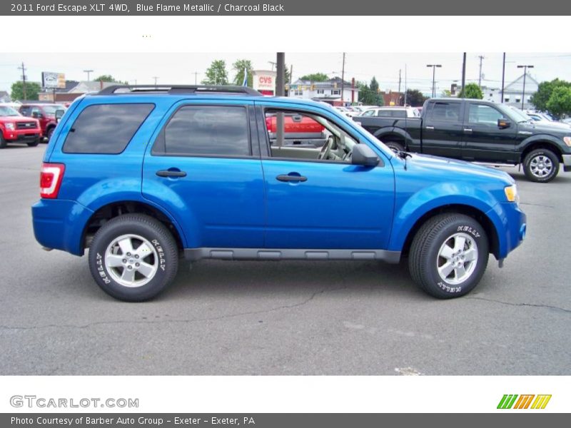 Blue Flame Metallic / Charcoal Black 2011 Ford Escape XLT 4WD