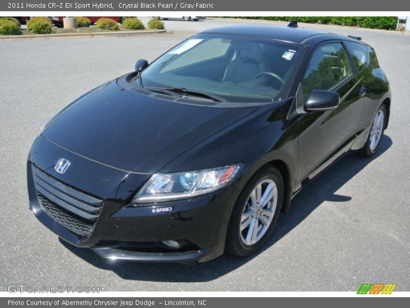 Crystal Black Pearl / Gray Fabric 2011 Honda CR-Z EX Sport Hybrid