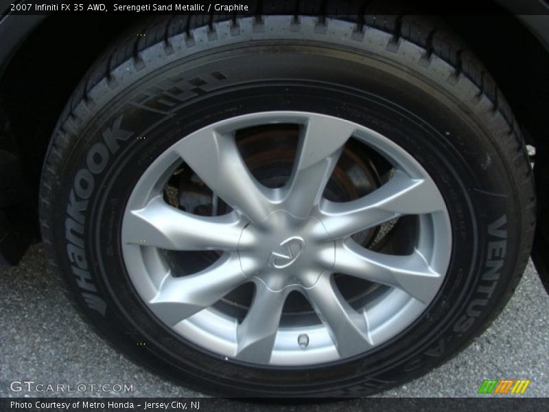 Serengeti Sand Metallic / Graphite 2007 Infiniti FX 35 AWD