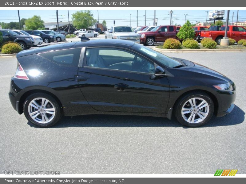 Crystal Black Pearl / Gray Fabric 2011 Honda CR-Z EX Sport Hybrid