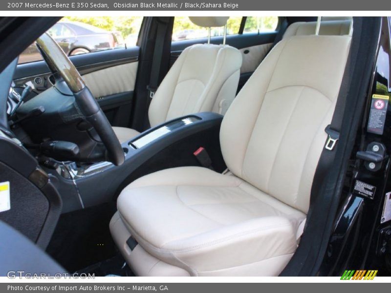 Front Seat of 2007 E 350 Sedan