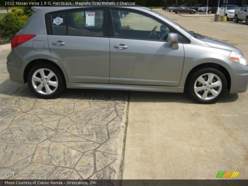 Magnetic Gray Metallic / Charcoal 2012 Nissan Versa 1.8 SL Hatchback