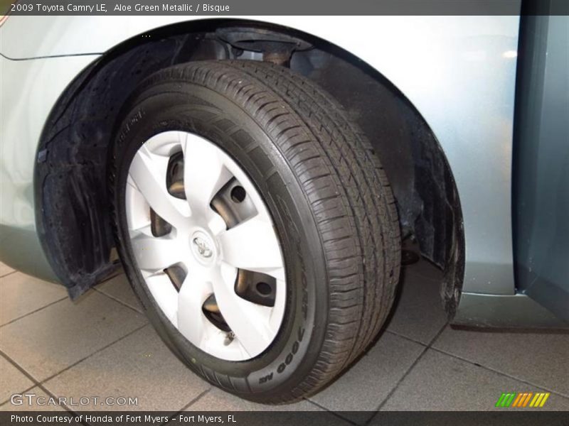 Aloe Green Metallic / Bisque 2009 Toyota Camry LE
