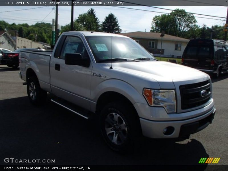 Ingot Silver Metallic / Steel Gray 2013 Ford F150 STX Regular Cab 4x4