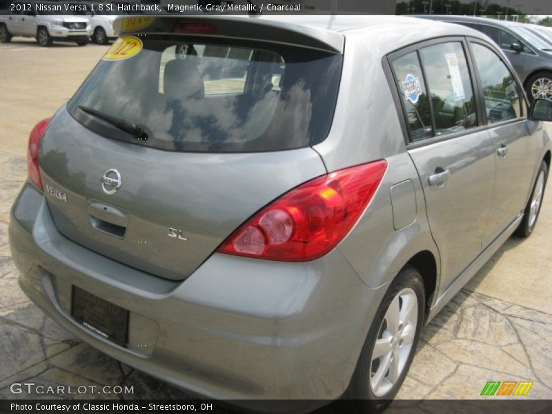 Magnetic Gray Metallic / Charcoal 2012 Nissan Versa 1.8 SL Hatchback