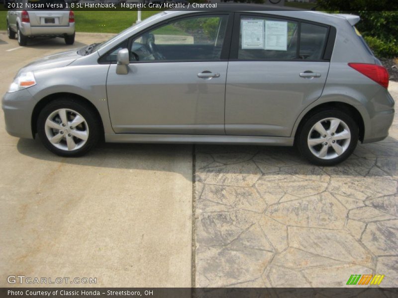 Magnetic Gray Metallic / Charcoal 2012 Nissan Versa 1.8 SL Hatchback
