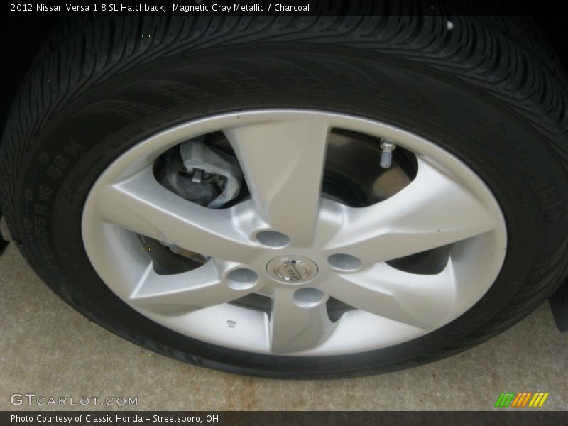 Magnetic Gray Metallic / Charcoal 2012 Nissan Versa 1.8 SL Hatchback