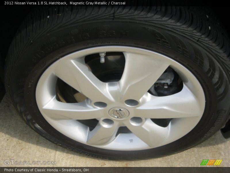 Magnetic Gray Metallic / Charcoal 2012 Nissan Versa 1.8 SL Hatchback
