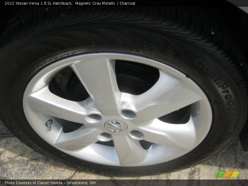 Magnetic Gray Metallic / Charcoal 2012 Nissan Versa 1.8 SL Hatchback