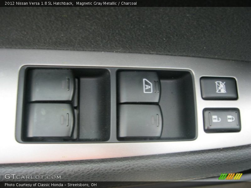 Magnetic Gray Metallic / Charcoal 2012 Nissan Versa 1.8 SL Hatchback