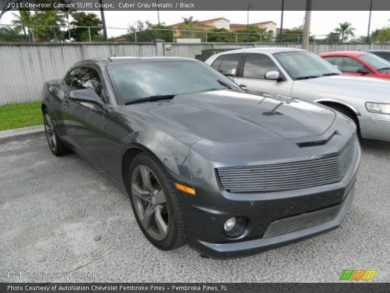 Cyber Gray Metallic / Black 2011 Chevrolet Camaro SS/RS Coupe