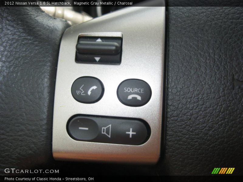Magnetic Gray Metallic / Charcoal 2012 Nissan Versa 1.8 SL Hatchback