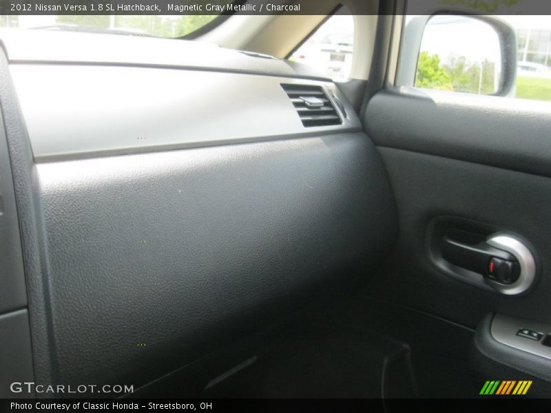 Magnetic Gray Metallic / Charcoal 2012 Nissan Versa 1.8 SL Hatchback