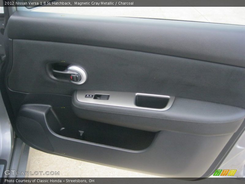 Magnetic Gray Metallic / Charcoal 2012 Nissan Versa 1.8 SL Hatchback