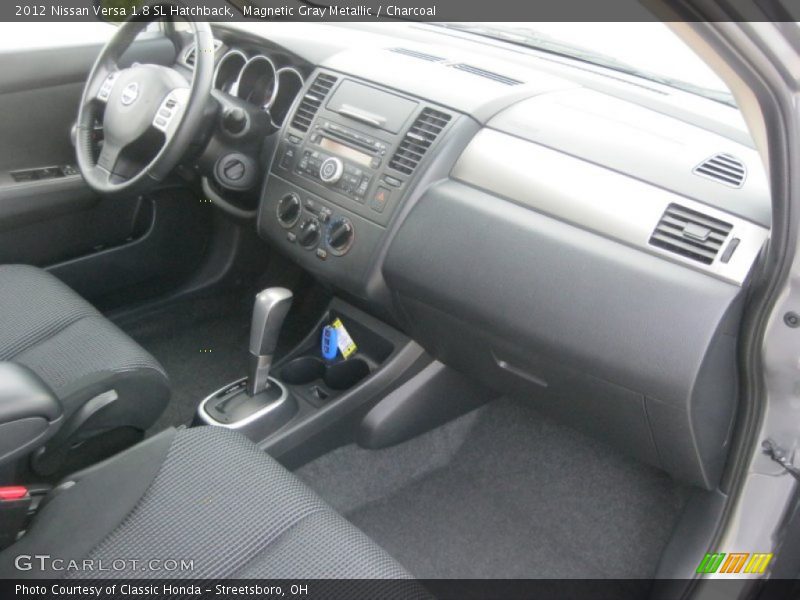 Magnetic Gray Metallic / Charcoal 2012 Nissan Versa 1.8 SL Hatchback