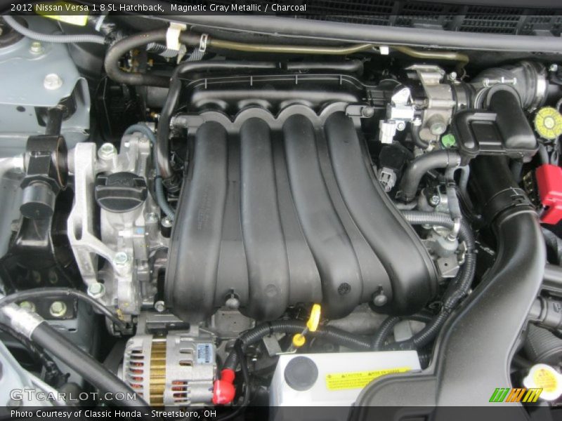 Magnetic Gray Metallic / Charcoal 2012 Nissan Versa 1.8 SL Hatchback
