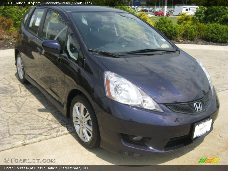 Blackberry Pearl / Sport Black 2010 Honda Fit Sport