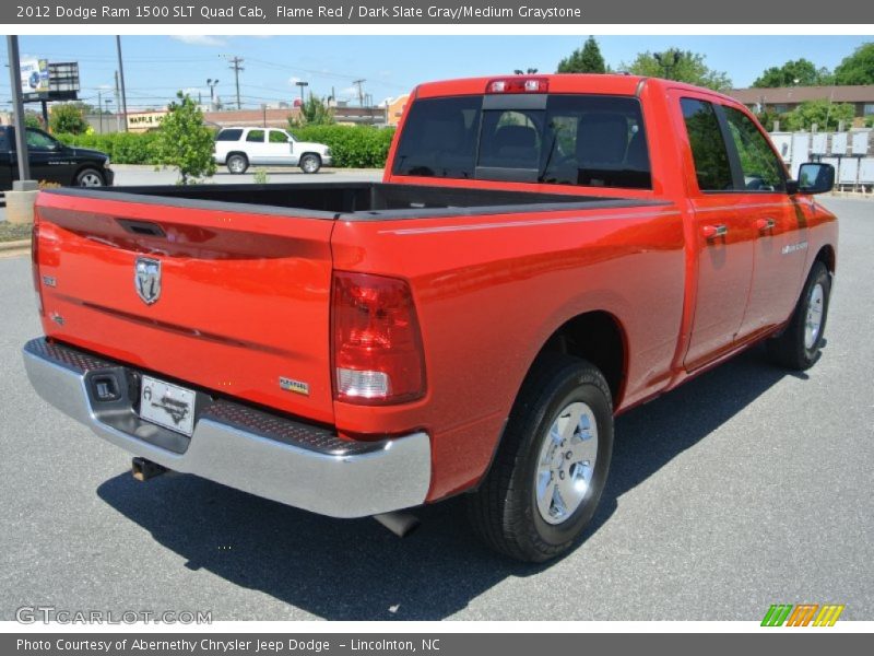 Flame Red / Dark Slate Gray/Medium Graystone 2012 Dodge Ram 1500 SLT Quad Cab