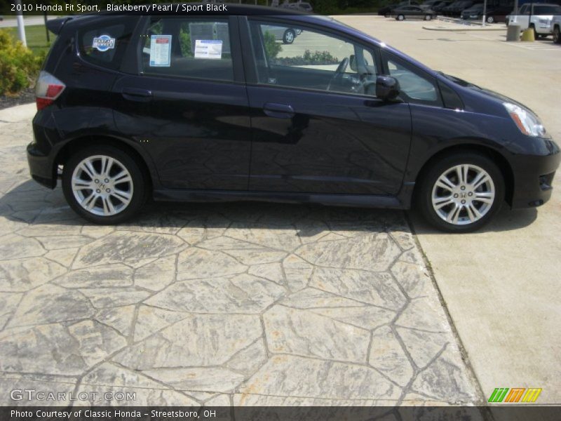 Blackberry Pearl / Sport Black 2010 Honda Fit Sport