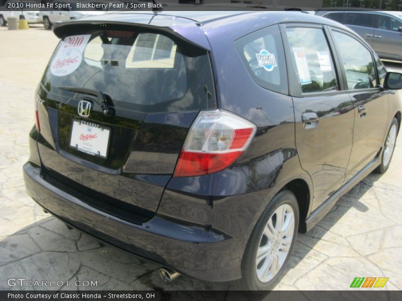 Blackberry Pearl / Sport Black 2010 Honda Fit Sport