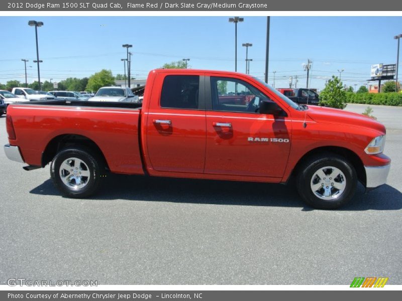 Flame Red / Dark Slate Gray/Medium Graystone 2012 Dodge Ram 1500 SLT Quad Cab