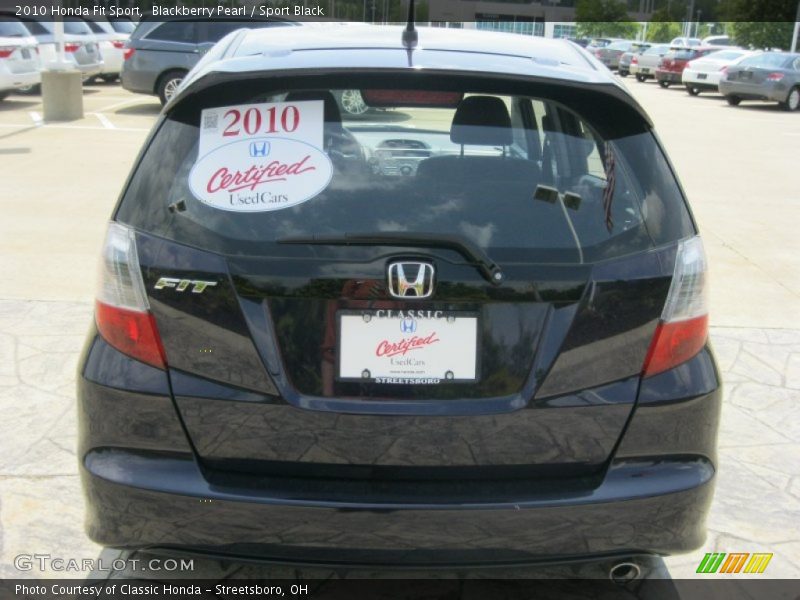 Blackberry Pearl / Sport Black 2010 Honda Fit Sport