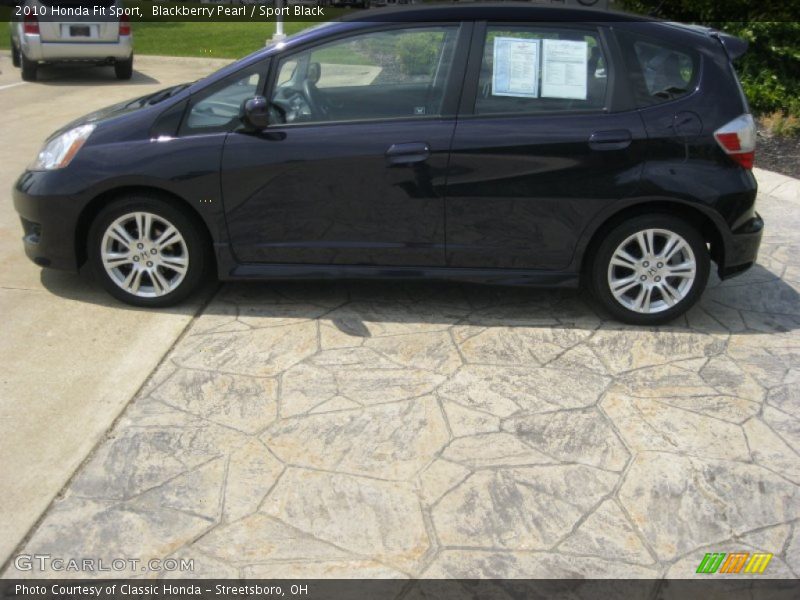 Blackberry Pearl / Sport Black 2010 Honda Fit Sport